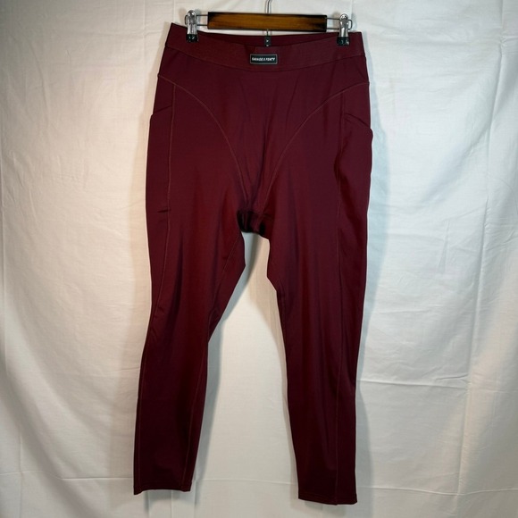 SAVAGE X FENTY Hotline‎ High-Waist Legging - Maroon - Size L - Picture 2 of 8